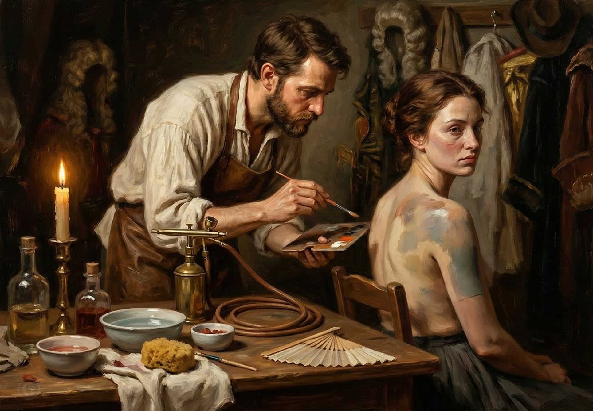 Выбор базовой основы для боди-арта