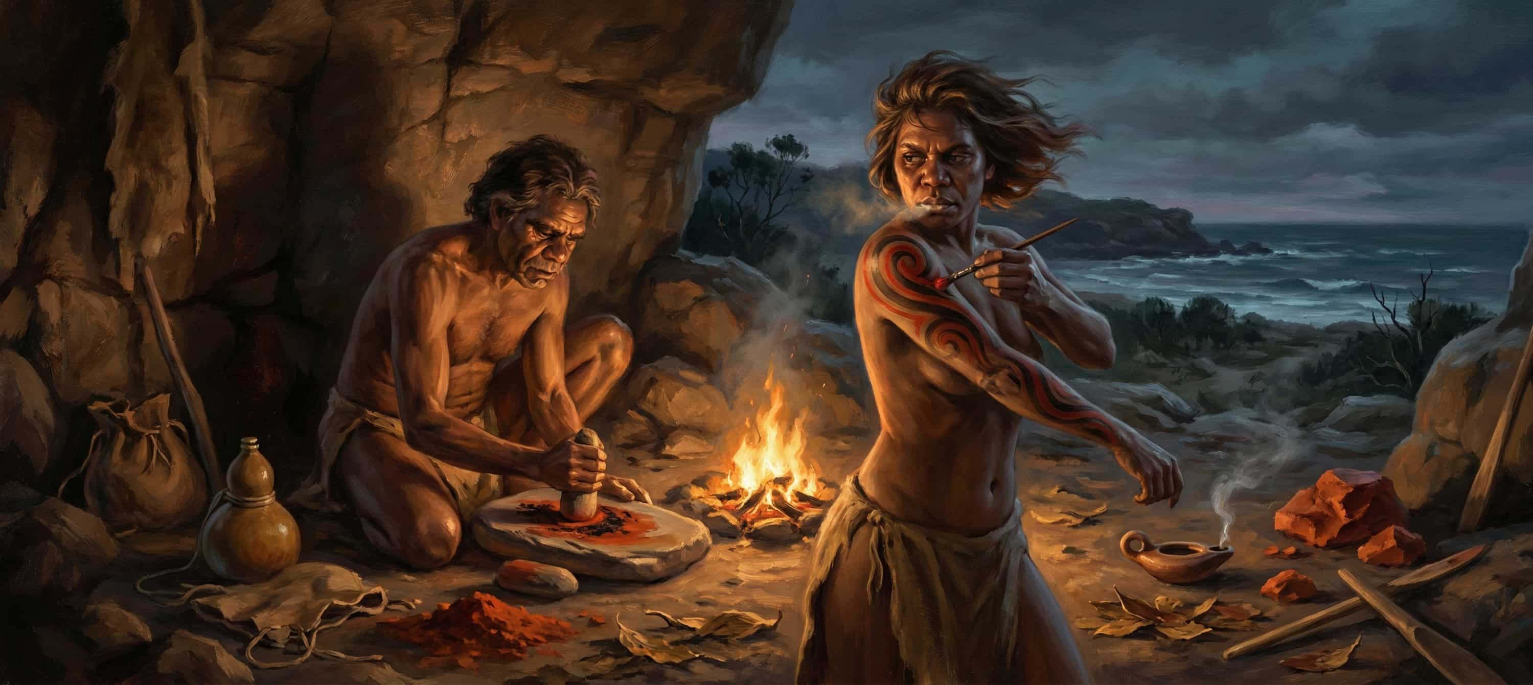 Использование природных материалов в боди-арте